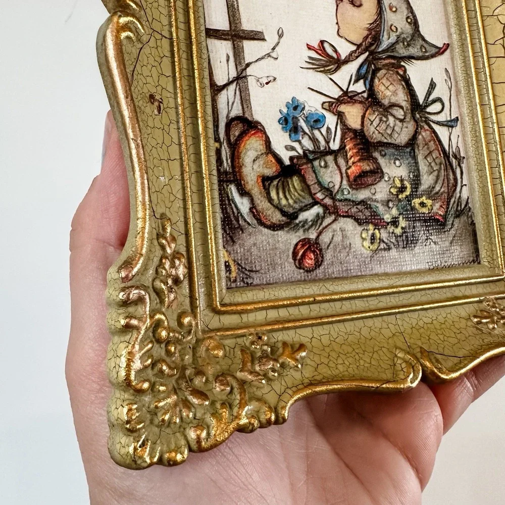 VTG M.J Hummel Framed Picture 